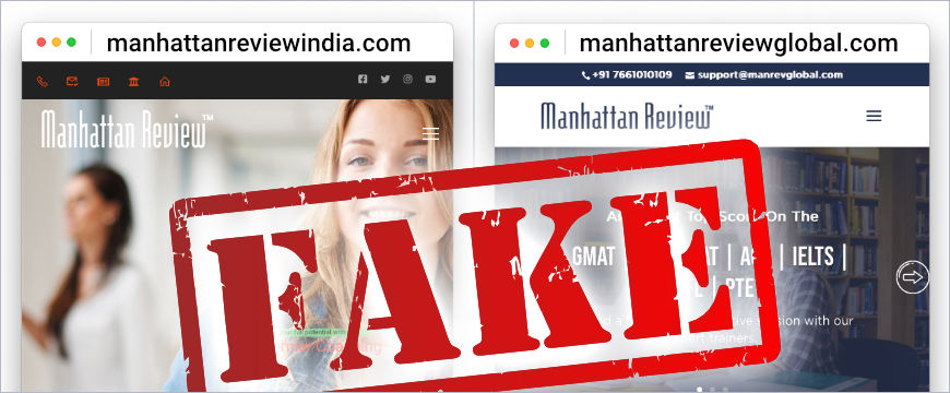 Manhattan Review India Fake Websites