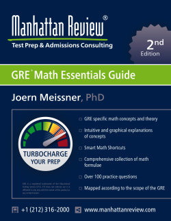 GRE Math Essentials Guide